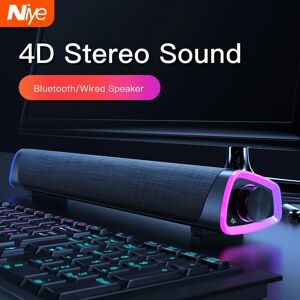 Niye 4D ordinateur haut-parleur barre stéréo son caisson de basses Bluetooth haut-parleur pour Macbook
