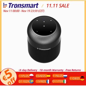 Tronsmart T6 Max haut-parleur Bluetooth haut-parleur Home cinéma 60 W avec 20 heures de lecture, IPX5, NFC, véritable stéréo sans fil, Assistant vocal