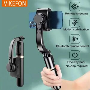 VIKEFON Q08 support pour téléphone portable stabilisateur vidéo Bluetooth Selfie bâton trépied stabilisateur