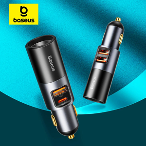 Baseus 120W chargeur de voiture QC 3.0 PD 3.0 USB chargeur de voiture de téléphone pour iPhone 15 14