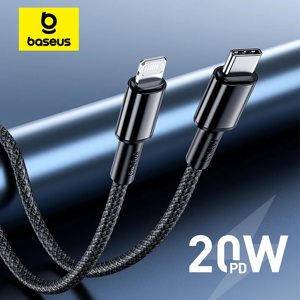 Baseus 20W PD USB Type C câble pour iPhone 14 13 12 Pro Max chargeur de charge rapide pour iPhone 11