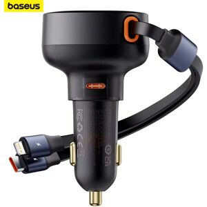 Chargeur de voiture Baseus PD QC charge rapide charge rapide avec câble pour iPhone câble USB Type C
