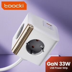 Toocki 33W GaN chargeur PD chargeur USB rapide avec prises ca 4000W chargeur de téléphone pour iPhone 14 15 16 Xiaomi 12 13 Samsung Macbook