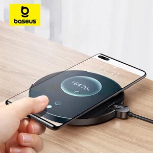 Chargeurs sans fil Baseus 15W pour iPhone 15 14 Samsung écran LED tapis de charge sans fil de bureau