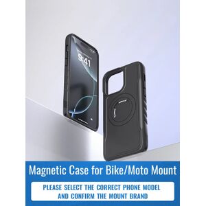 sincetop Support de téléphone pour vélo/vélo/moto de style Quad, étui de chargement magnétique pour iPhone 17 16 15 14 Pro Max avec conception verrouillable