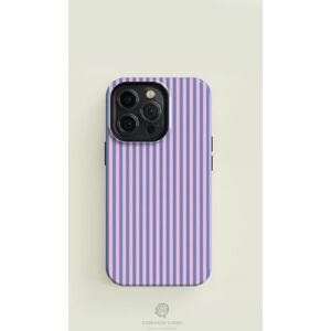 Aucun Coque rayée bleu rose pour IPHONE 16ProMax 15 14 13 12 11 PRO Plus, étui de téléphone magnétique deux en un en acrylique TPU