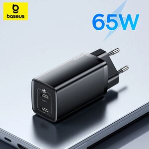 Chargeur Baseus 65W GaN Charge rapide 4.0 Type C PD chargeur USB pour iPhone 17 16 15 Samsung Xiaomi chargeur rapide pour ordinateur portable