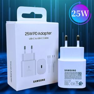 Chargeur d'origine Samsung 25W Charge rapide Type C PD adaptateur ue pour Galaxy S24 S23 S20 S21 S22 Plus A54 A34 Z Flip Fold 5 6