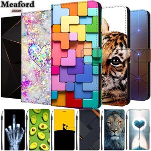 MEAFORD Étui portefeuille en cuir à rabat antichoc pour téléphone, coque de luxe pour Samsung A26 A36 A56 5G A06 4G A36 5G Card GT