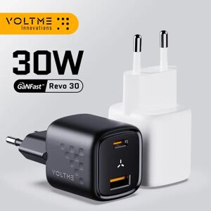 VOLTME USB C chargeur rapide 30W GaN chargeur QC PD 3.0 adaptateur Portable double Port pour IPhone 15 14 13 IPad Xiaomi chargeur mural rapide