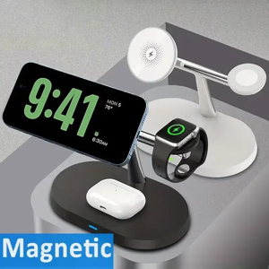 Aucun Support de chargeur magnétique sans fil pour iPhone 15 14 13 12 Pro Max Apple Watch 9 8 7 Airpods