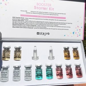 Aucun Stayve BB crème originale coréenne, Kit de démarrage pour débutant, Niacinamide/essence peptidique, soins hydratants pour la peau du visage