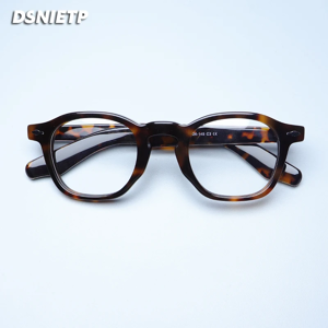 Dsnietp Monture de lunettes en acétate vintage pour hommes et femmes, lunettes de myopie optique, lunettes