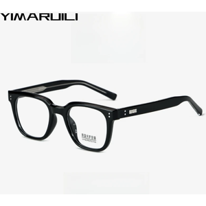 YIMARUILI-Lunettes bloquant la lumière bleue TR90 pour hommes, lunettes rétro carrées, lunettes