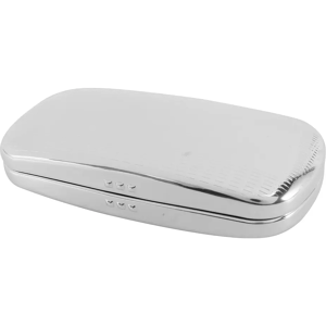Aucun Étui à lunettes, étui à lunettes en aluminium à coque dure, boîte à lunettes rayée