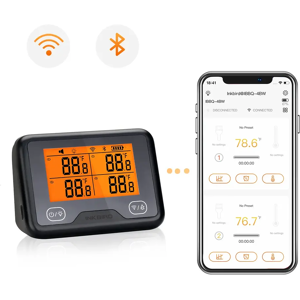 INKBIRD-Therye.com numérique sans fil Wi-Fi et Bluetooth, viande, nourriture, barbecue, fumoir,