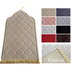 Aucun Tapis de prière en flanelle pour le culte musulman du Ramadan, couverture à genoux, tapis de sol en
