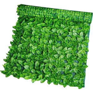 Aucun Clôture de plantes de jardin artificielle, fausse feuille verte, panneaux d'intimité, haie