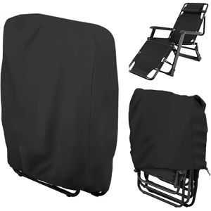 Aucun Housse de chaises pliantes, 3 tailles, Protection extérieure anti-poussière contre le soleil et les