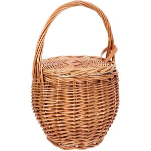 Aucun Panier de pique-nique en osier oignon, bacs de rangement pliables, Double fleur pliante