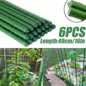 Aucun Piquets de plante de jardin, bâtons de plante verte robustes, supports de bâtons de tomate pour pot,