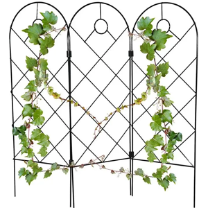 Aucun Panneaux de grille pour plantes grimpantes, treillis pour plantes d'intérieur, latex de fer vert