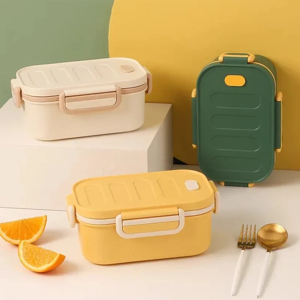 MOONBIFFY Boîte à lunch à double couche pour enfants, compartiment portable, boîte à bento, micro-ondes,