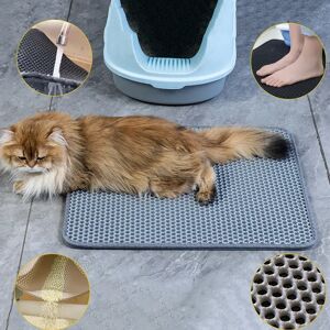 Aucun Tapis de litière pour chat, imperméable, Double couche EVA pliable, piégeage de lit pour chat, tapis pour animaux de compagnie, fournitures de nettoyage pour animaux de compagnie