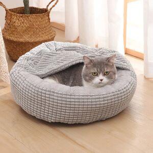 Aucun Lit rond pour animaux de compagnie, pour chien, chat, chiot, tapis chaud, couvertures d'hiver,