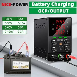 NICE-POWER-Alimentation DC OCP pour laboratoire, 30V, 10A, réglable, réparation mobile, chargeur EV portable, sortie de Monténégro de court-circuit