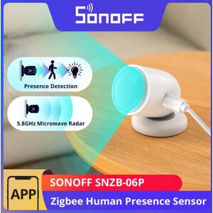 SONOFF SNZB-06P Zigbee capteur de présence humaine détection de lumière Radar à micro-ondes maison