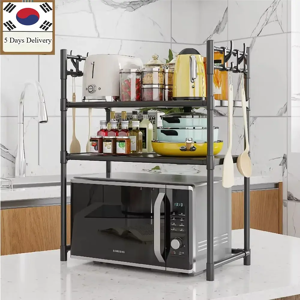 Aucun Étagère de rangement Simple à Double couche pour micro-ondes de cuisine, étagère de rangement
