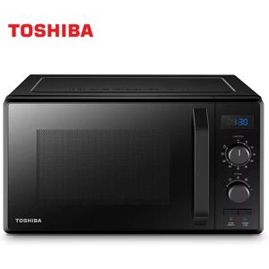 Toshiba MW2-AG23P(BK) Four à micro-ondes 3 en 1 avec grill et plaque chauffante combinée, 23 L,