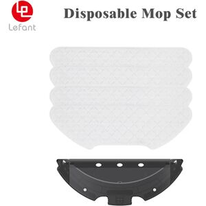 Lefant Vadrouille jetable x15 pièces (3 paquets) + Support x1 pour aspirateur Robot Left M1 U180 OKP K8,