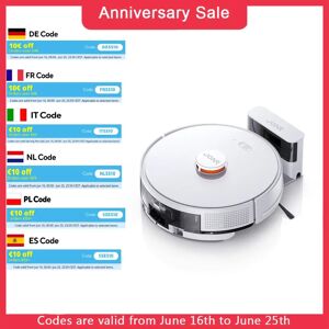 JONR P1 Robot aspirateur, robot aspirateur intelligent, pour sols durs et maison, blanc