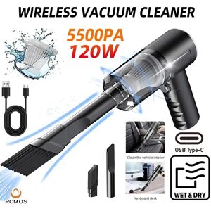 PCMOS 1PC Sans Fil Aspirateur À Double Usage pour La Maison et Voiture 120W Haute Puissance Puissant