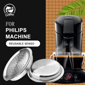 Belr-Housewares Dosettes de capsules de café réutilisables en acier inoxydable, compatibles avec la Machine Philips Senseo, filtre de cafetière, doseur métallique