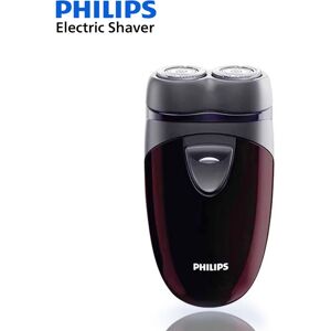 Philips rasoir électrique PQ206 batterie puissance Mini taille Portable tondeuse à barbe hommes toilettage Double tête de coupe rasoir flottant