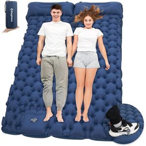 Aucun Matelas de couchage gonflable avec oreiller, tapis d'air, tente de Camping, coussin de couchage
