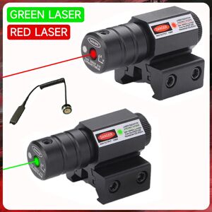 Aucun Dulinjuste-Mini accessoires de visée laser d'extérieur avec interrupteur d'extension, vert, rouge, métal, Glock, outil de chasse