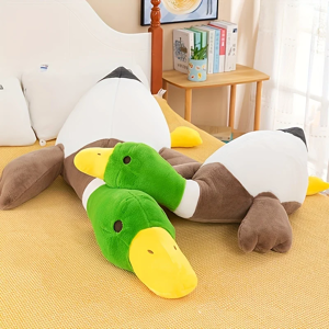 Aucun Jouets en peluche de canard, oreiller de sommeil moelleux, tapis de sol de poupées douces d'oie de