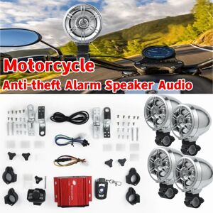 Aucun Haut-parleur Bluetooth sans fil pour moto, système audio, alarme antivol MP3, haut-parleur stéréo