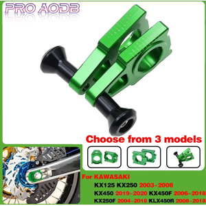 PRO AODB Essieu vert pour moto, pièces de moto, D343, KAWASAKI KX 125 250 450 250F 450F KLX 450R 03-2020
