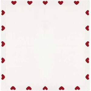 Petit Bateau Couverture Maille Cœurs Coton Bio Ecru taille unique