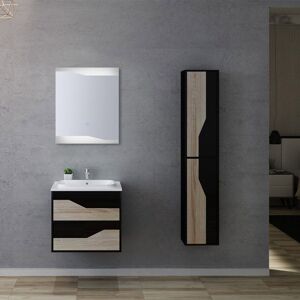 Distribain Meuble salle de bain URBINO 600 Scandinave et Noir