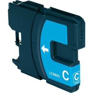 Compatible Brother dcp 375CW, Cartouche d'encre Brother LC-980C - Cyan