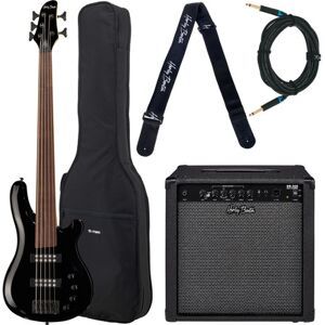 Harley Benton B-550FL BK Progressive Bundle noir haute brillance