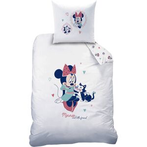 Parure de lit Minnie® - coton - Minnie Blanc Parure housse de couette + taie(s) 1 personne : 140x200cm + 1 taie