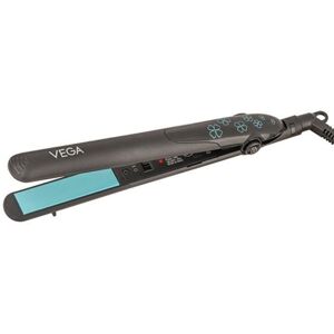 Vega Shine-On Hair Straightener with Ceramic Coated Plates, 2 Temperature Settings, Black (VHSH-34)