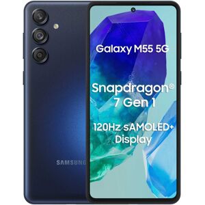 Samsung Galaxy M Series M55 5G Dual Sim Smartphone (8GB RAM, 256GB Storage) 6.7 inch FHD+ Super AMOLED+ Display, Snapdragon® 7 Gen 1 (Denim Black)